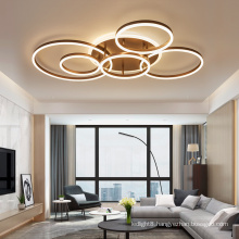 Big house decoration modern circle acrylic led round huge ceiling light